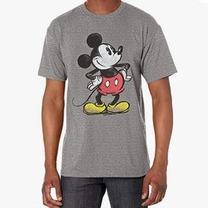 Disney Mickey Mouse Sketch Tee Grey Sz M